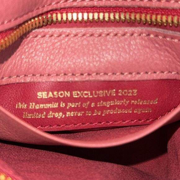 RARE HAMMITT SMALL TONY STAMPED SEASON EXCLUSIVE LTD DROP CROSSBODY ROUGE PINK - Picture 12 of 16